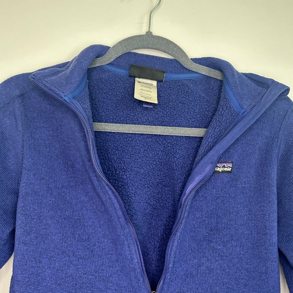 Patagonia Blue Sweater Fleece Full Zip with Collar, Women’s Medium - Picture 5 of 5